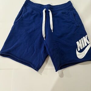 Nike Men's Athletic Shorts in Blue with White Accents